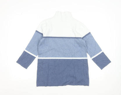 Womens UK Size S Jones New York Blue Basic Blouse