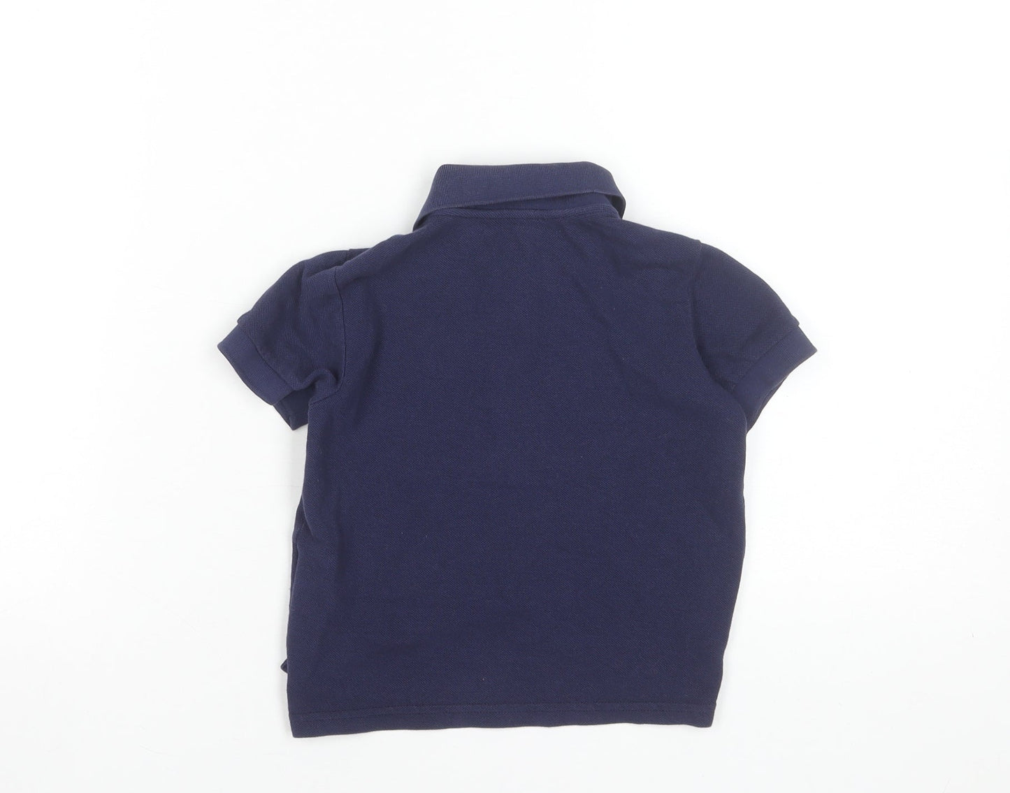 United Colors of Benetton Blue Polo Shirt 18-24 Months Unisex Cotton Top