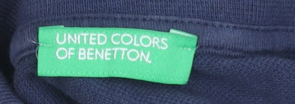 United Colors of Benetton Blue Polo Shirt 18-24 Months Unisex Cotton Top