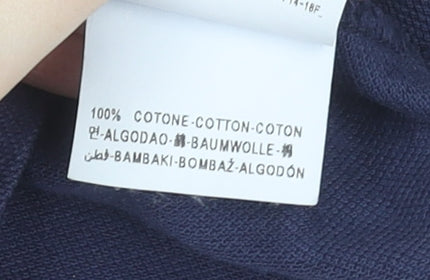 United Colors of Benetton Blue Polo Shirt 18-24 Months Unisex Cotton Top