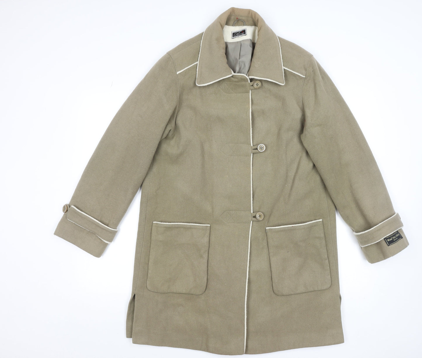 Womens UK Size 12 Perrie Beige Overcoat