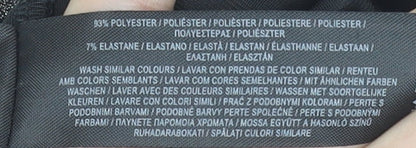 Primark Women’s Black Glitter Bodycon Sleeveless Short Dress Size S