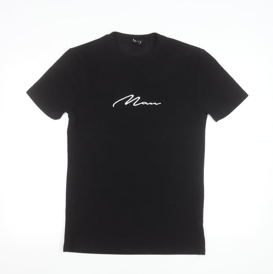 Mens UK Size M boohooMAN Black  T-Shirt