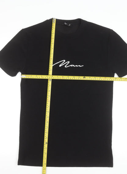 Mens UK Size M boohooMAN Black  T-Shirt