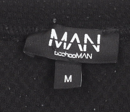 Mens UK Size M boohooMAN Black  T-Shirt