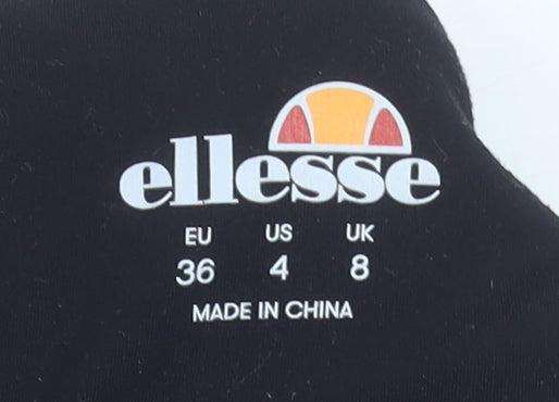 Ellesse Women's Black Racerback Sports Bra Top Size 8