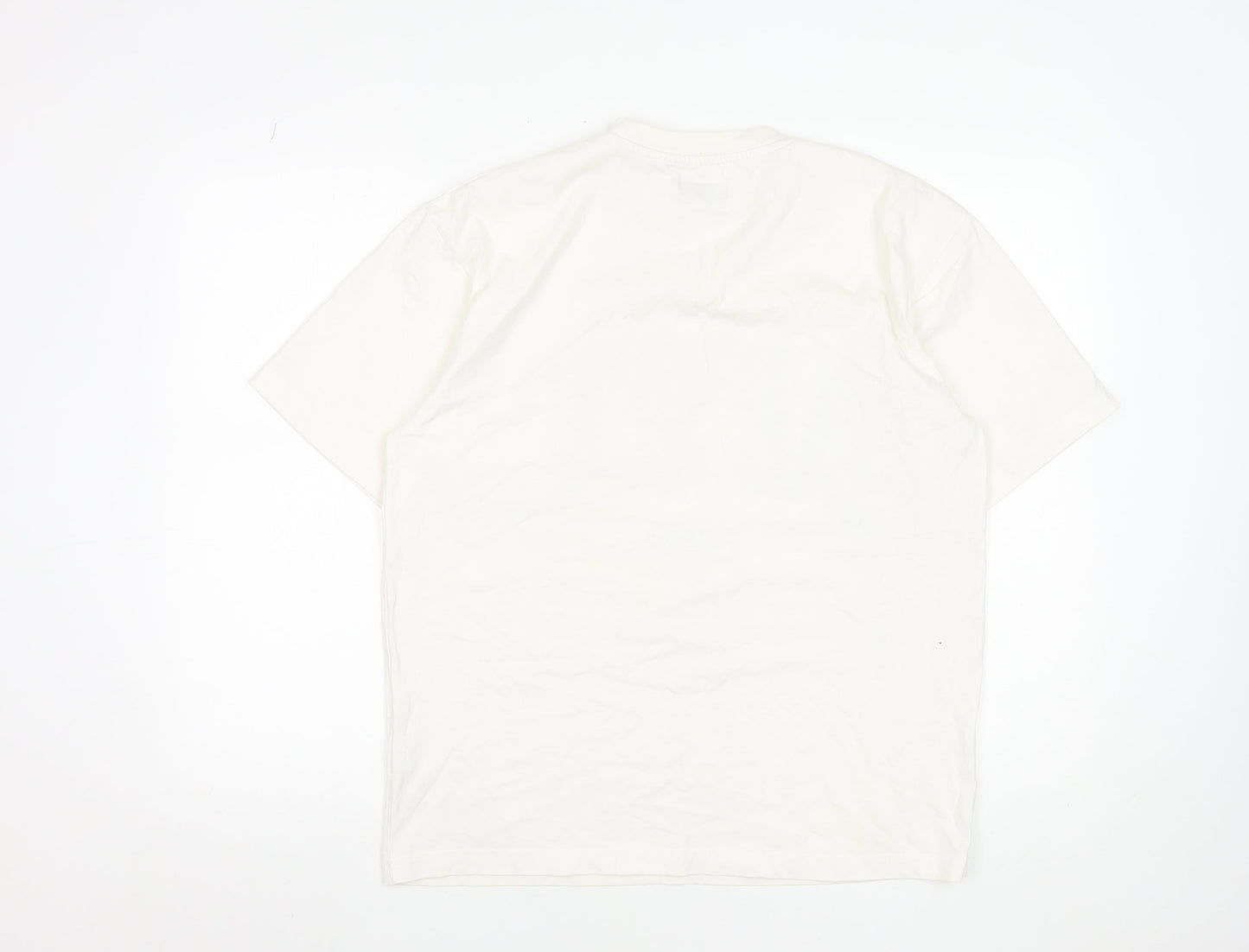 Pull & Bear Men's White NYC 1991 Graphic Cotton T-Shirt Size S