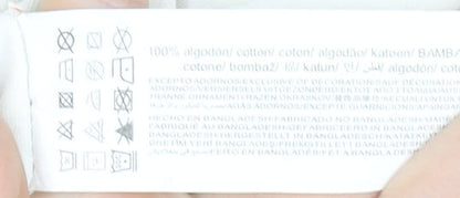 Pull & Bear Men's White NYC 1991 Graphic Cotton T-Shirt Size S