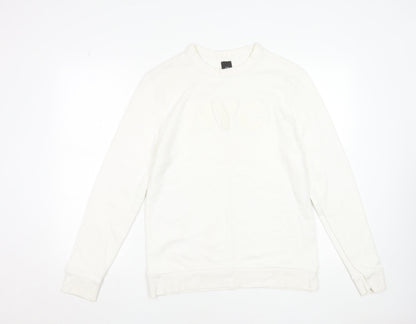 Womens UK Size S River Island Ivory Pullover Sweatshirt