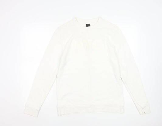 Womens UK Size S River Island Ivory Pullover Sweatshirt