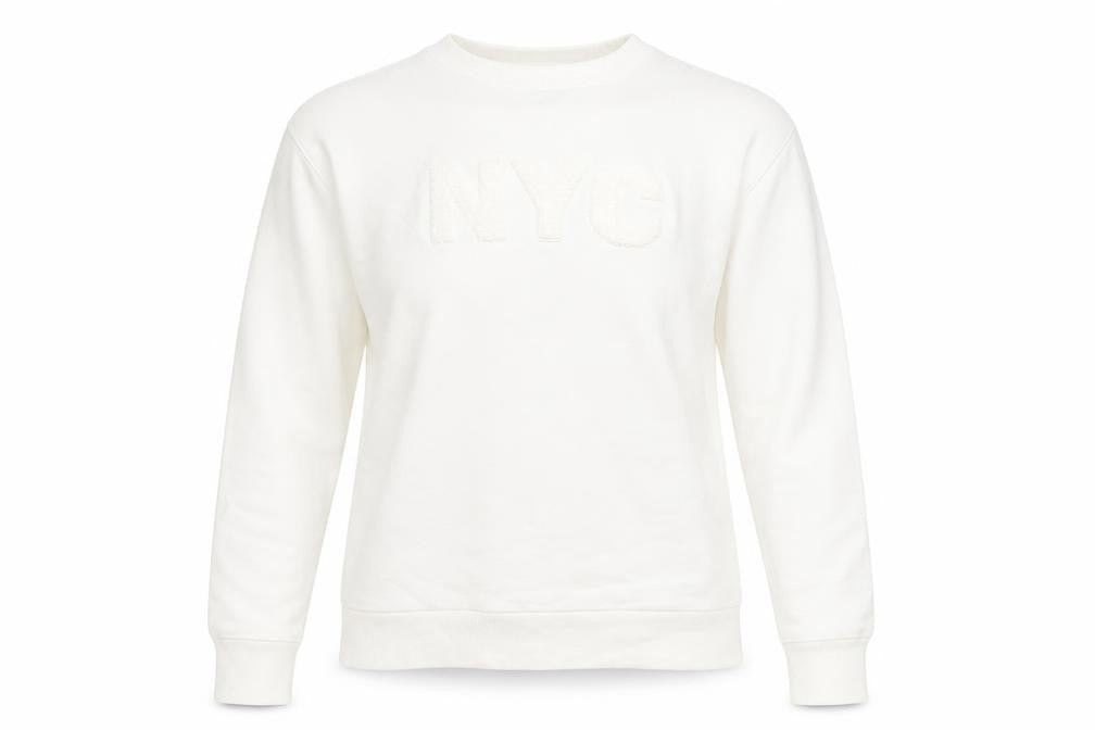 Womens UK Size S River Island Ivory Pullover Sweatshirt