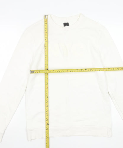 Womens UK Size S River Island Ivory Pullover Sweatshirt