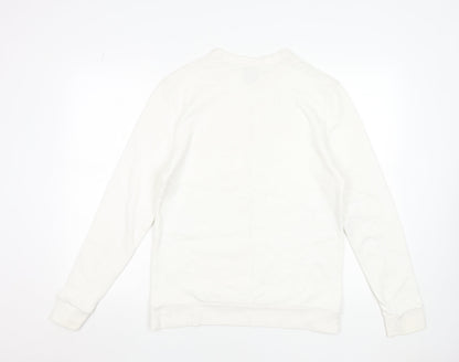 Womens UK Size S River Island Ivory Pullover Sweatshirt