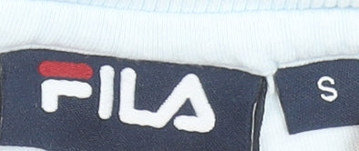 Womens UK Size S FILA Blue Cropped T-Shirt