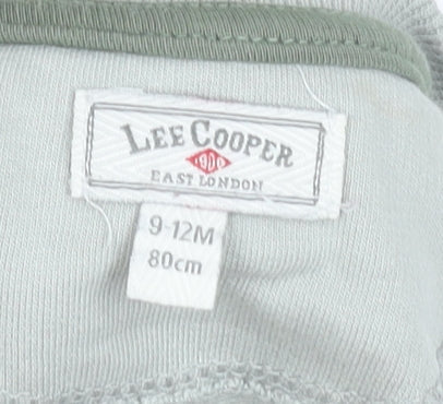 Lee Cooper Unisex Baby Green Long Sleeve Cotton Pullover T-Shirt 9-12M