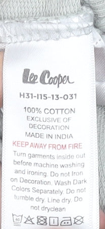 Lee Cooper Unisex Baby Green Long Sleeve Cotton Pullover T-Shirt 9-12M