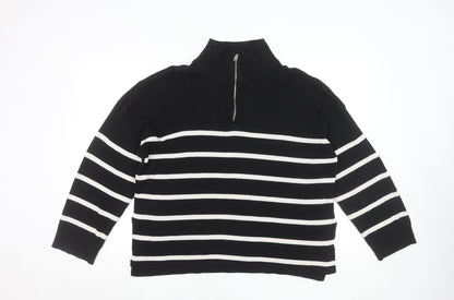 Womens UK Size 12 Stradivarius Black Pullover Jumper