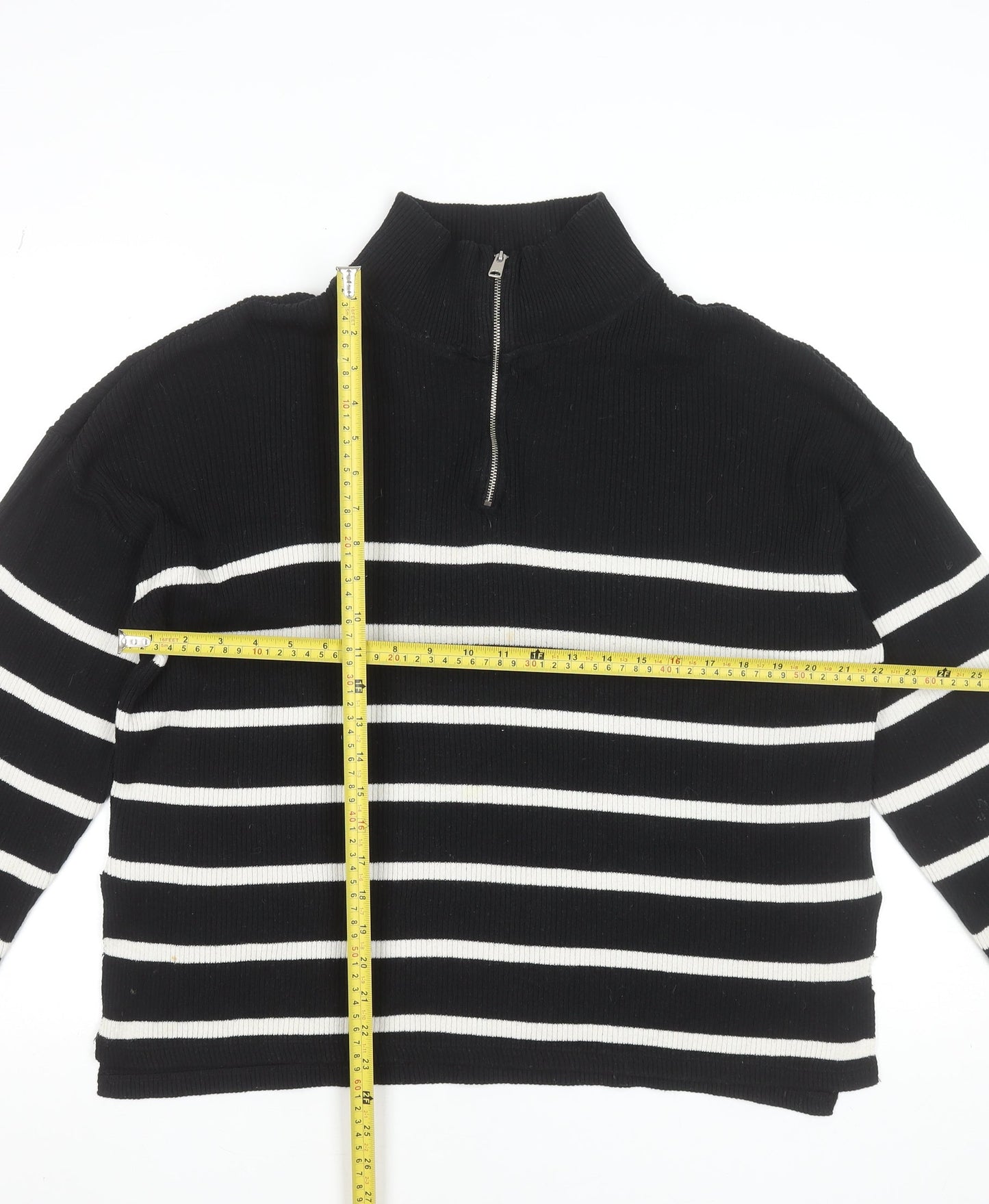 Womens UK Size 12 Stradivarius Black Pullover Jumper