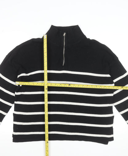 Womens UK Size 12 Stradivarius Black Pullover Jumper