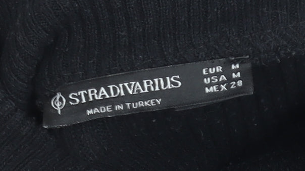 Womens UK Size 12 Stradivarius Black Pullover Jumper