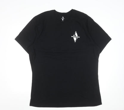 Skechers Men's Black 2XL Logo Cotton Crew Neck T-Shirt