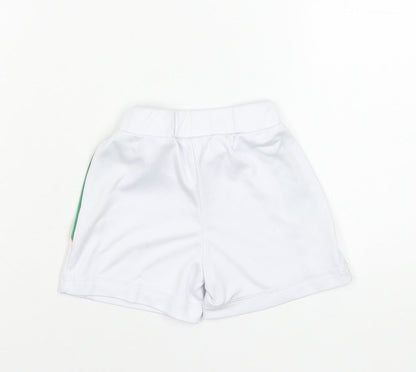 Dunnes Stores Unisex Baby White Green Football Shorts 12-18 Months Polyester