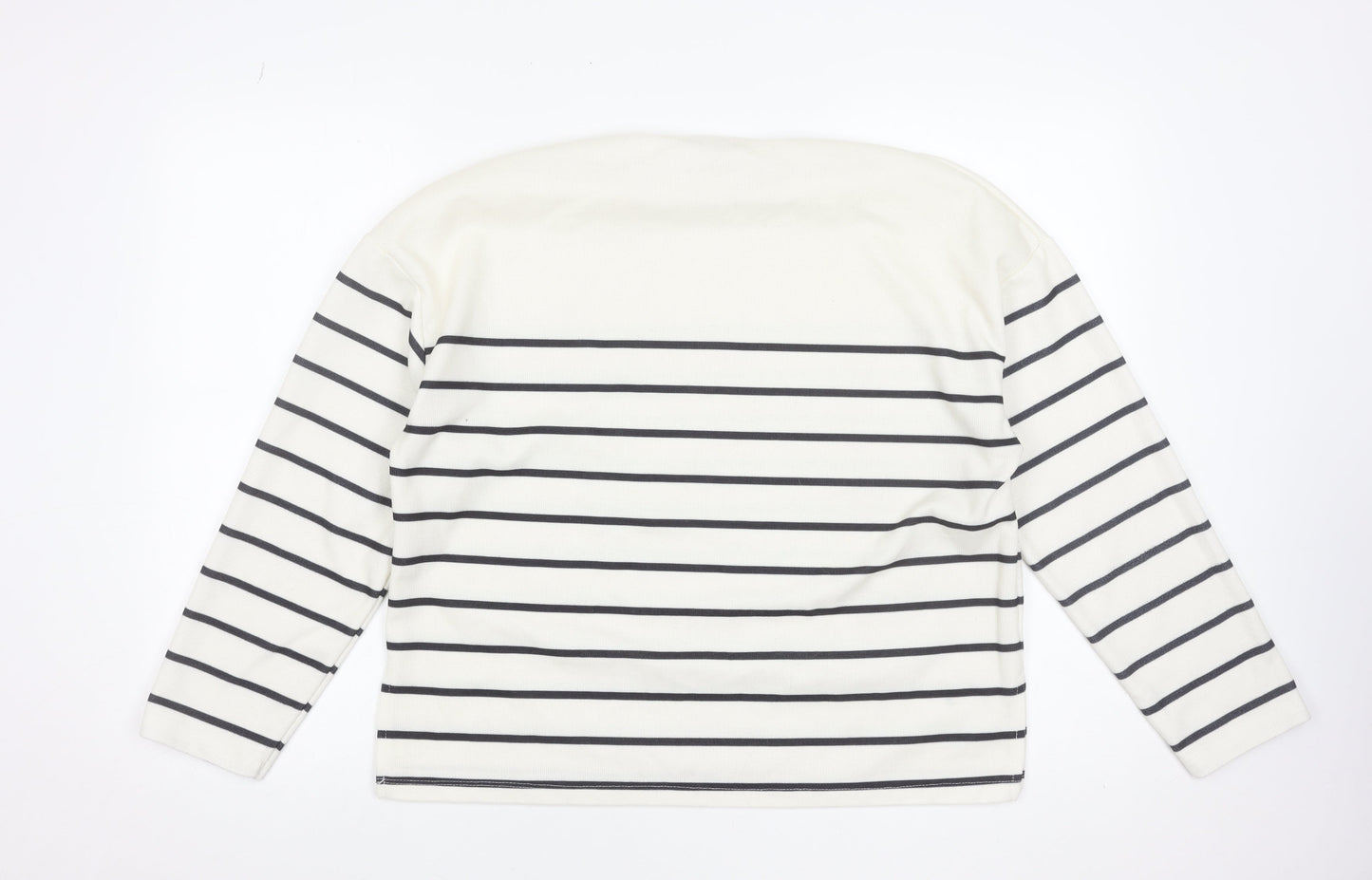 Womens UK Size 12 Stradivarius White Basic T-Shirt