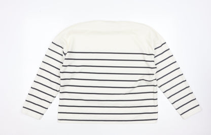 Womens UK Size 12 Stradivarius White Basic T-Shirt
