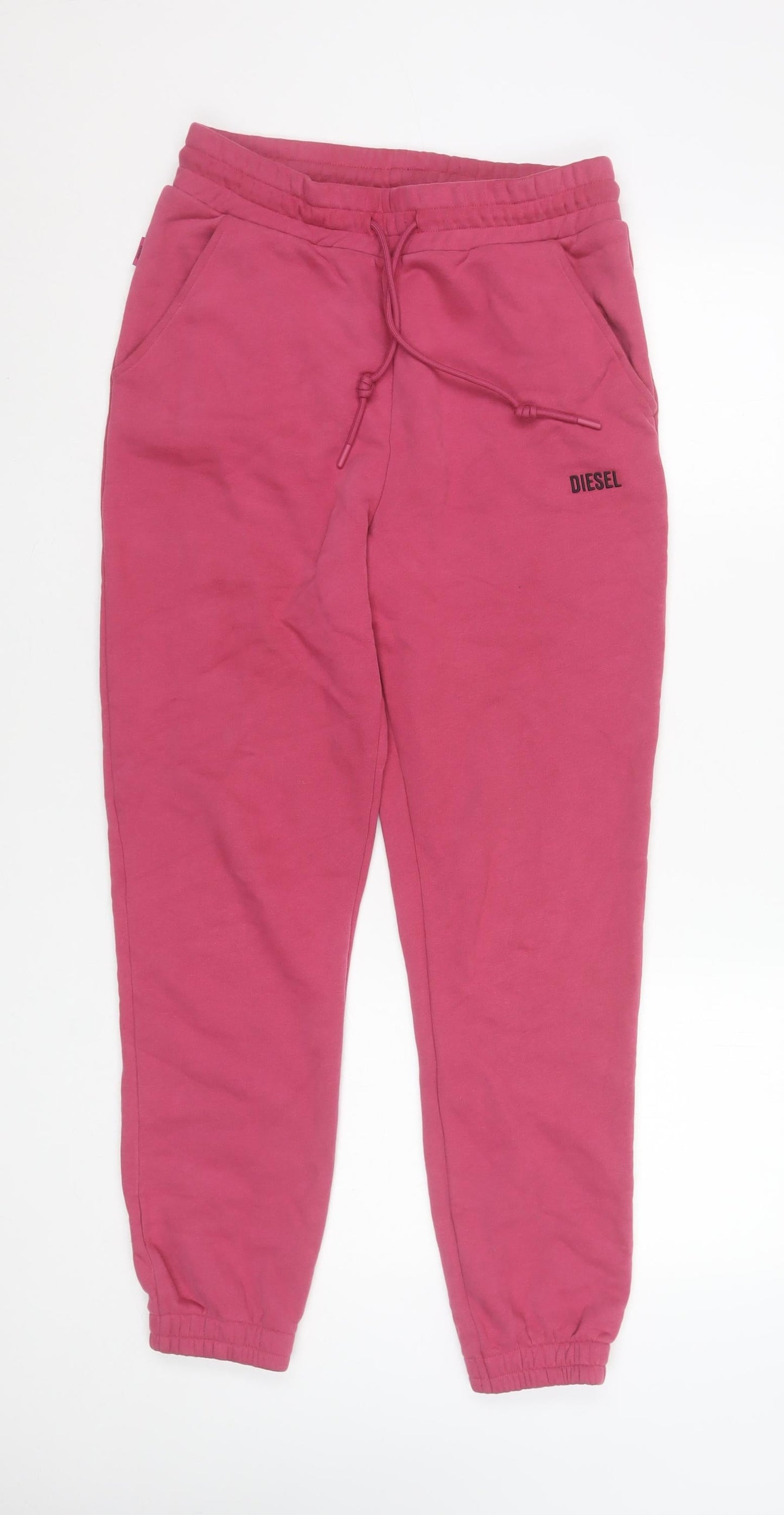 Womens UK Size S Diesel Regular Fit Jogger Pink Trousers