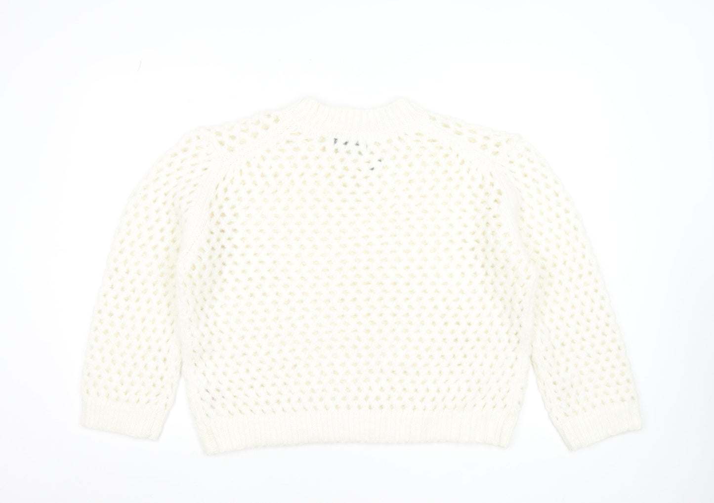 Primark Women Ivory Chunky Knit Pullover Jumper Size S Rita Ora