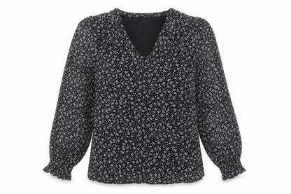 Womens UK Size 14 VILA Black Basic Blouse