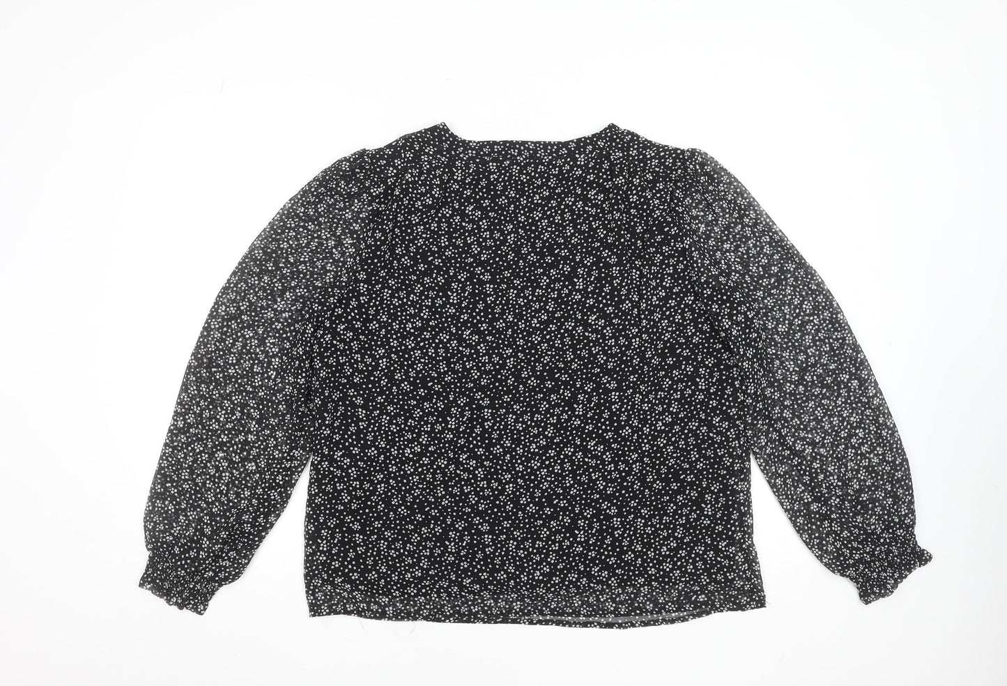 Womens UK Size 14 VILA Black Basic Blouse