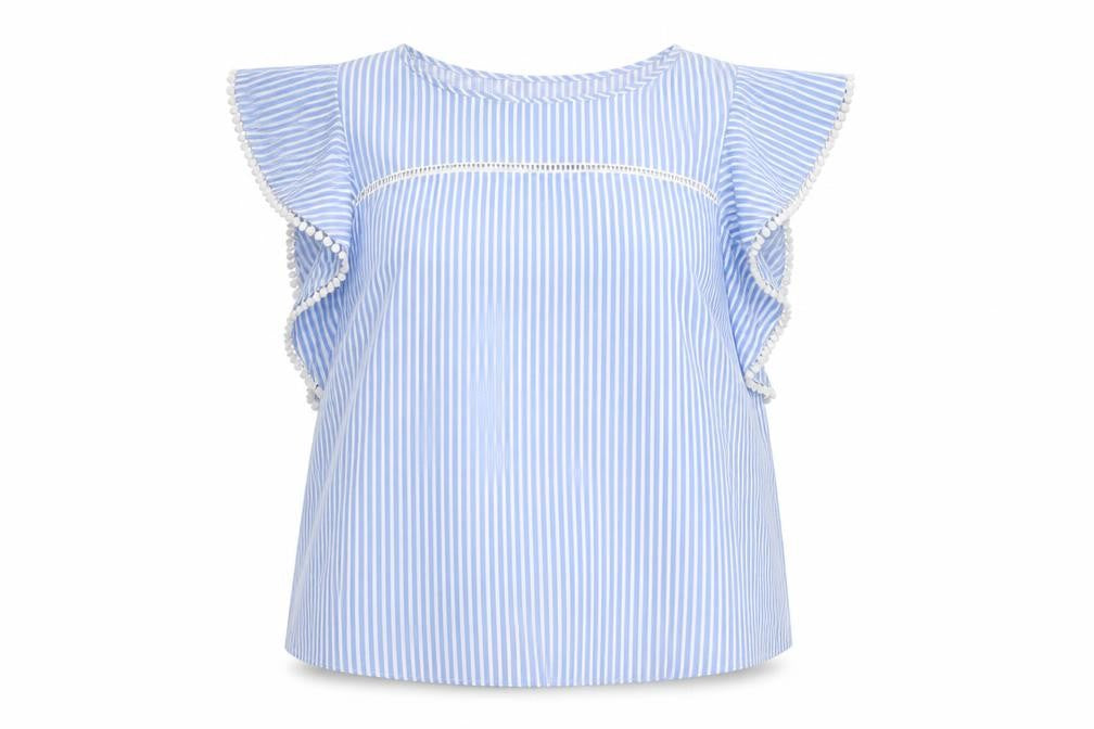 Womens UK Size 16 Dunnes Blue Basic Blouse