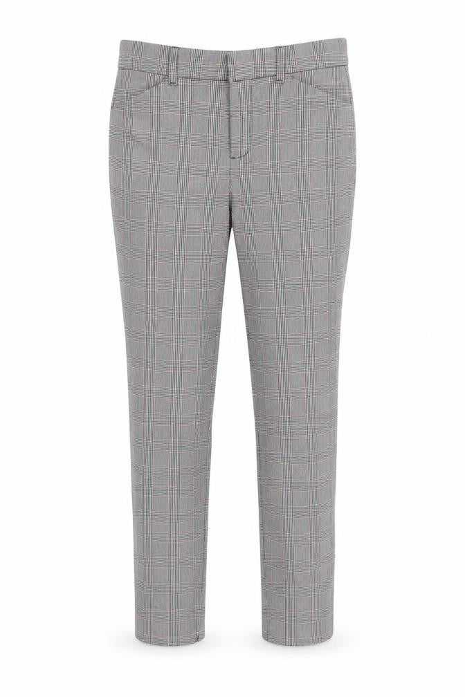 Gap Women’s Grey Check Skinny Ankle Trousers Size 6 Slim Plaid Workwear