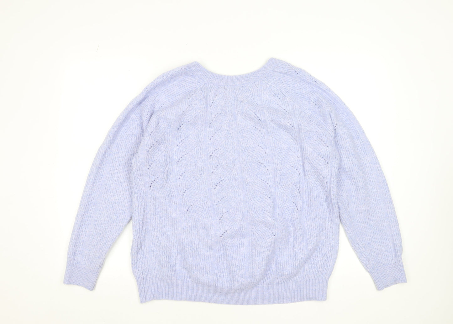 Womens UK Size L Dunnes Stores Purple Pullover Jumper