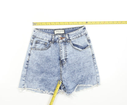Womens UK Size 6 Colorful Premium Regular Fit Cut-Off Shorts