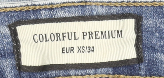 Womens UK Size 6 Colorful Premium Regular Fit Cut-Off Shorts