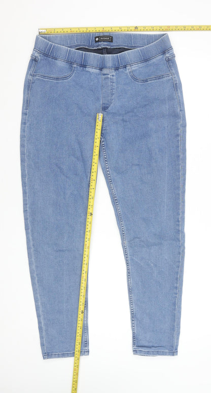 Avenue Womens Blue Size 18 Jegging Jeans Stretch Slim Fit