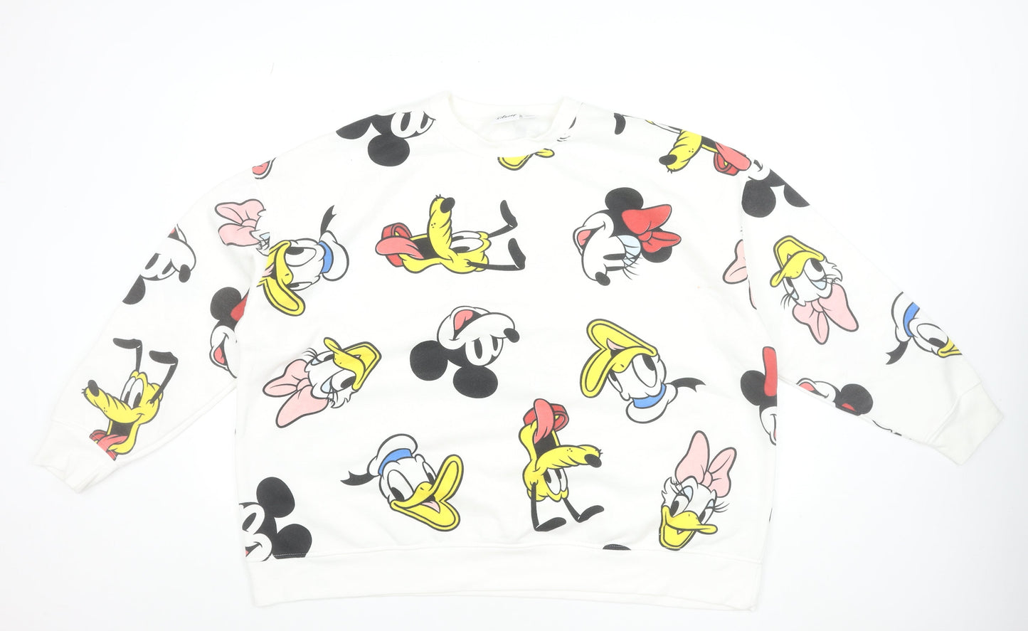 Womens UK Size 2XL Disney White Pullover Sweatshirt