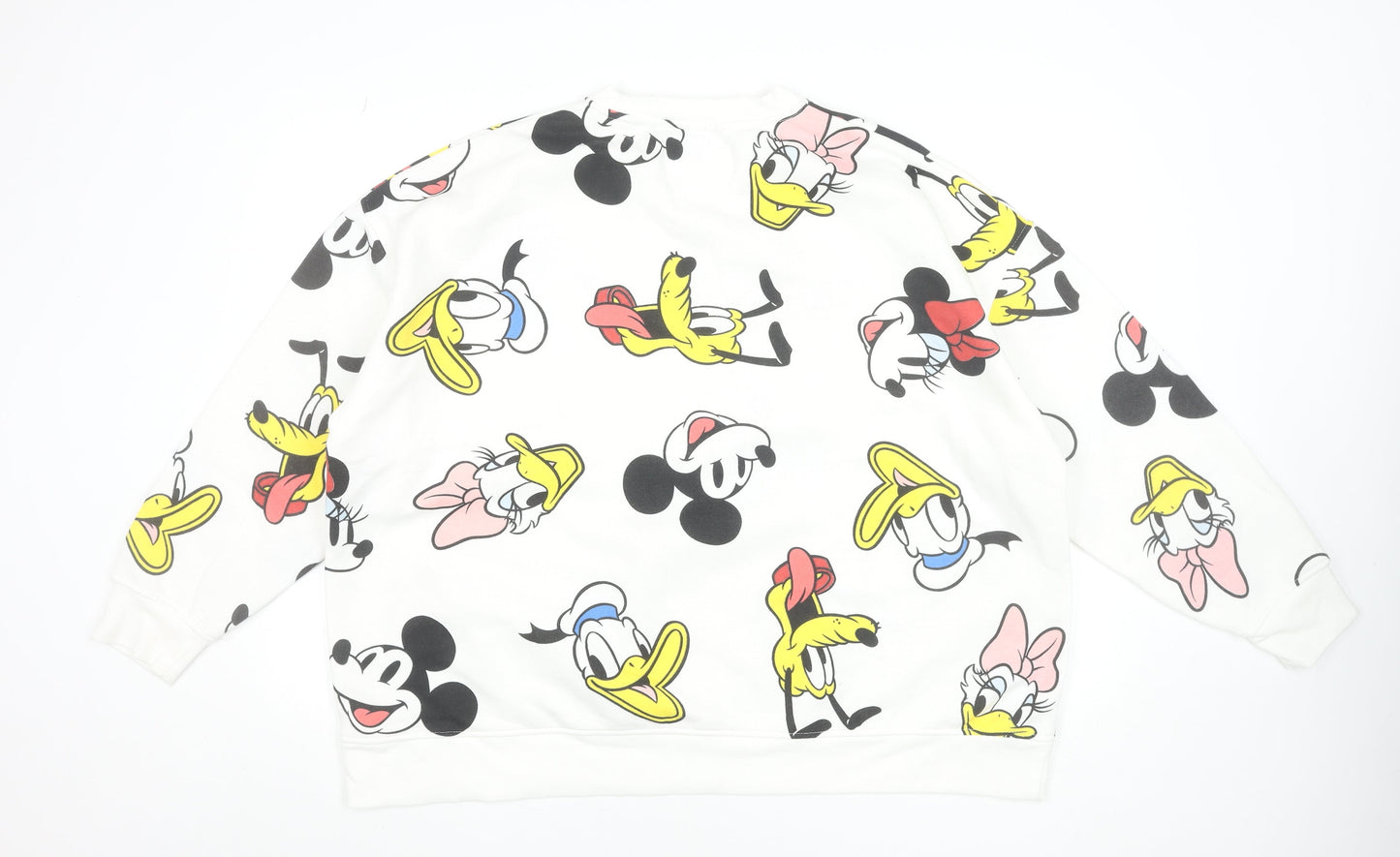 Womens UK Size 2XL Disney White Pullover Sweatshirt