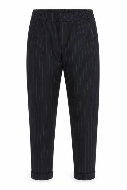 Womens UK Size XS Bershka Slim Fit Casual Business Workwear Black Trousers