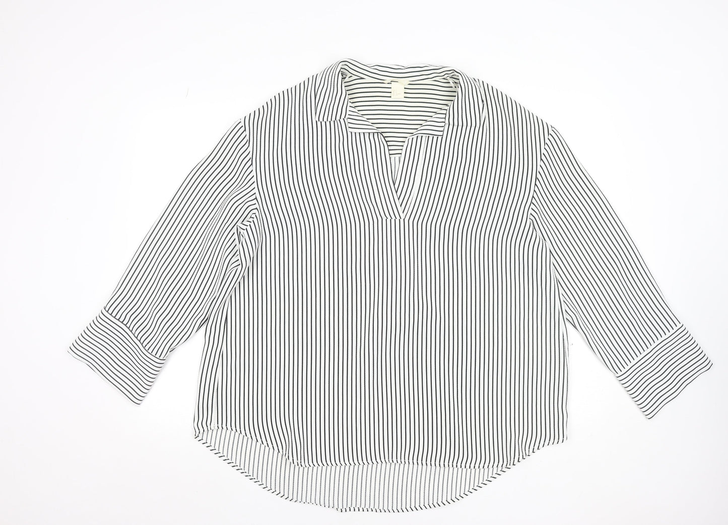 Womens UK Size S H&M White Tunic Blouse