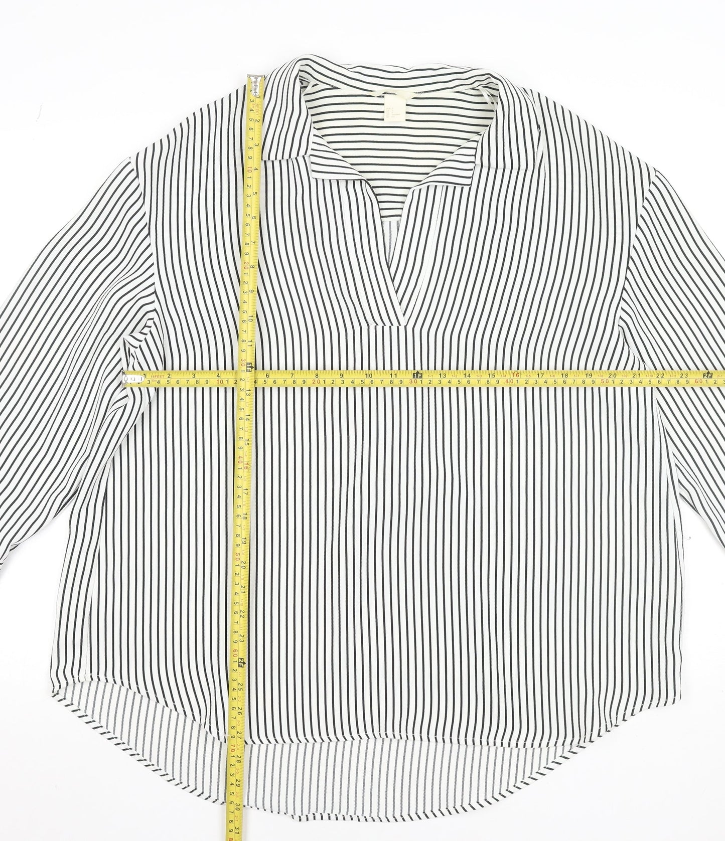 Womens UK Size S H&M White Tunic Blouse