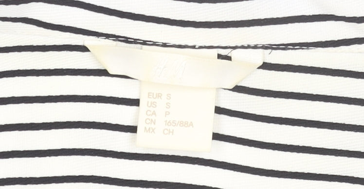 Womens UK Size S H&M White Tunic Blouse