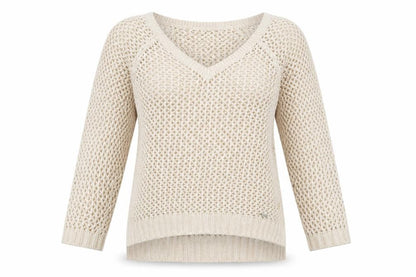 Womens UK Size M Abercrombie & Fitch Beige Pullover Jumper