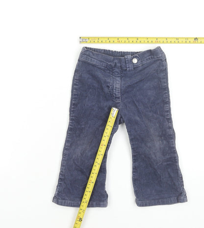 United Colors of Benetton Blue Corduroy Baby Trousers 12 Months