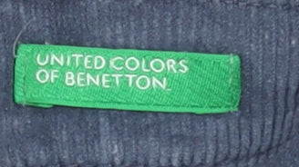 United Colors of Benetton Blue Corduroy Baby Trousers 12 Months
