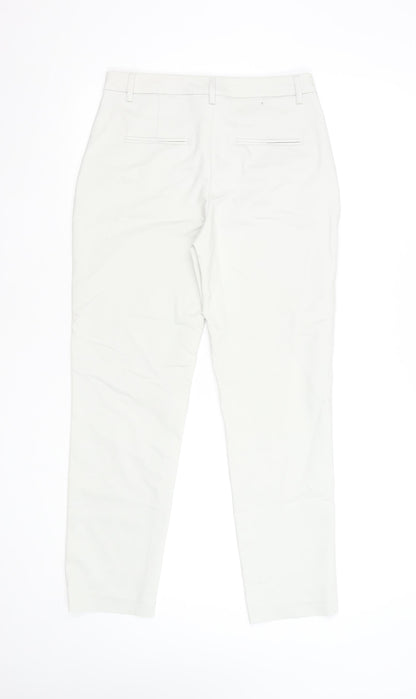 Womens UK Size 8 United Colors of Benetton Regular Fit Chino White Trousers