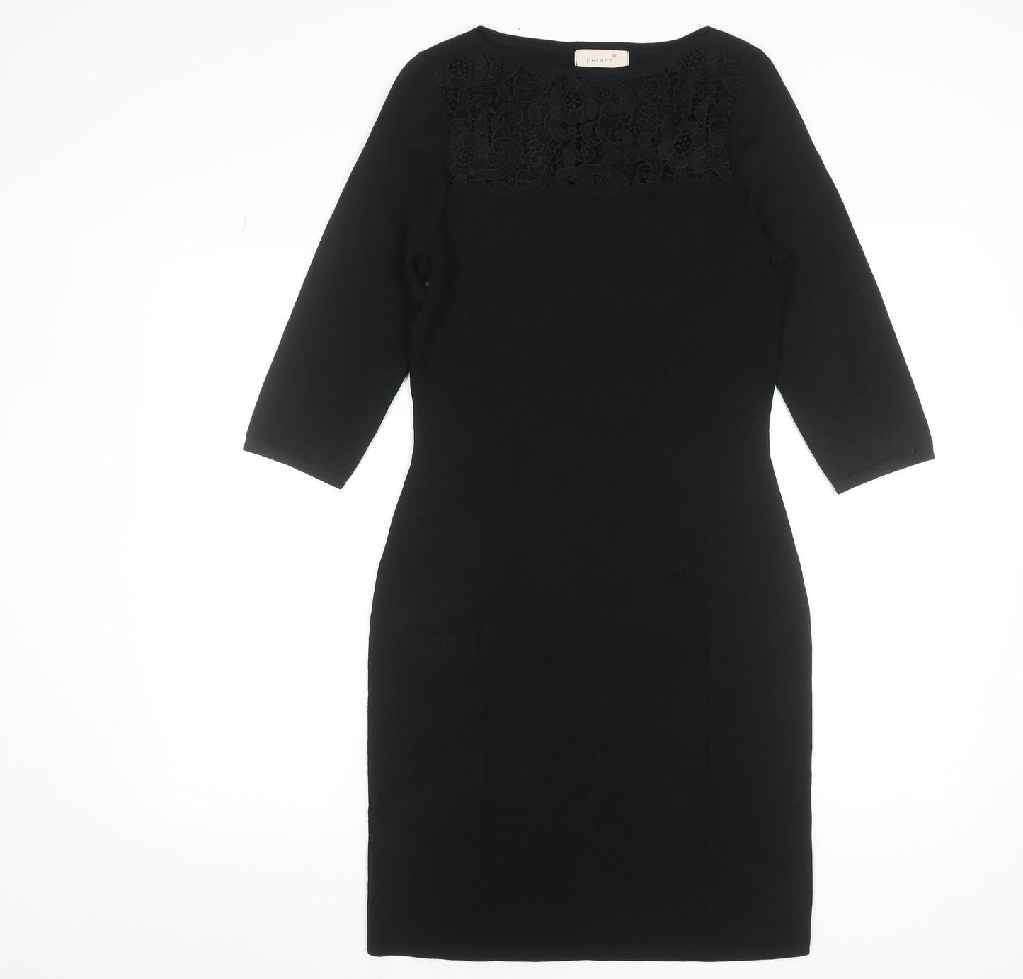 Marks and Spencer Women Black Size 10 Bodycon Knee Length Dress