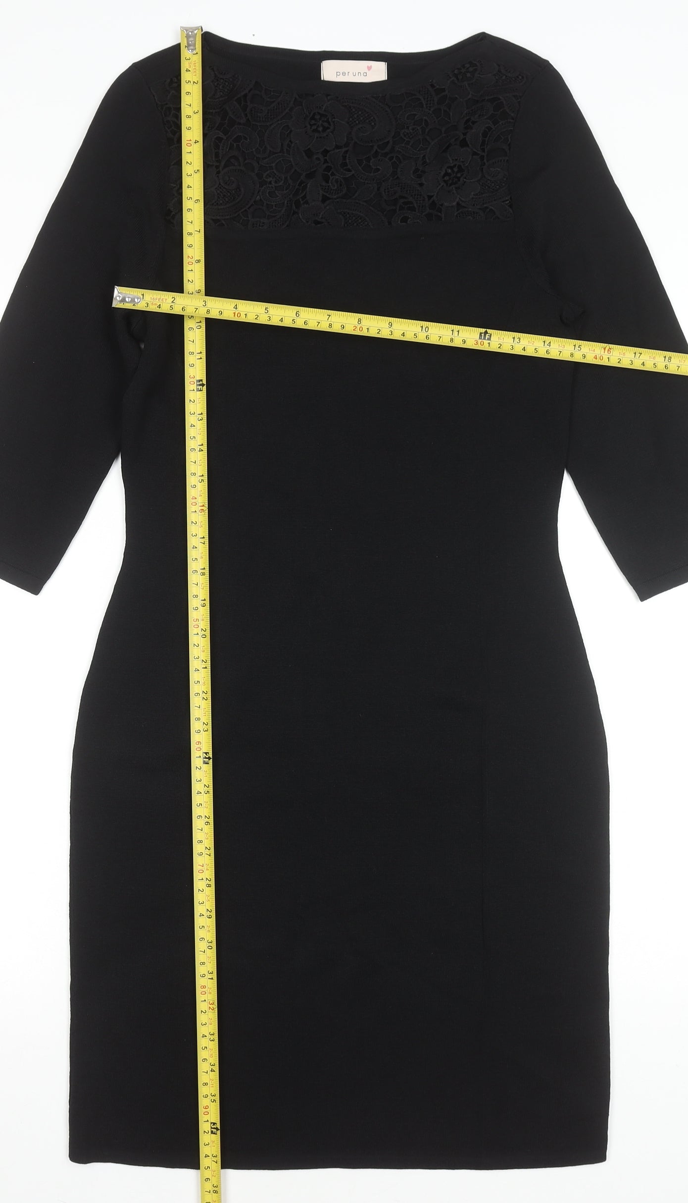 Marks and Spencer Women Black Size 10 Bodycon Knee Length Dress